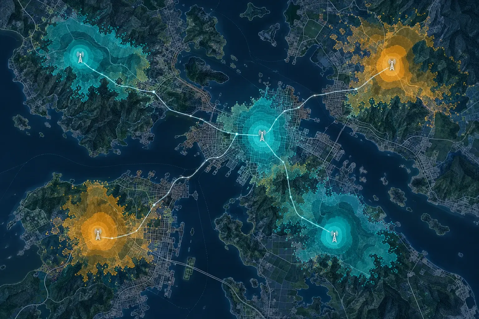 Telecommunications GIS map