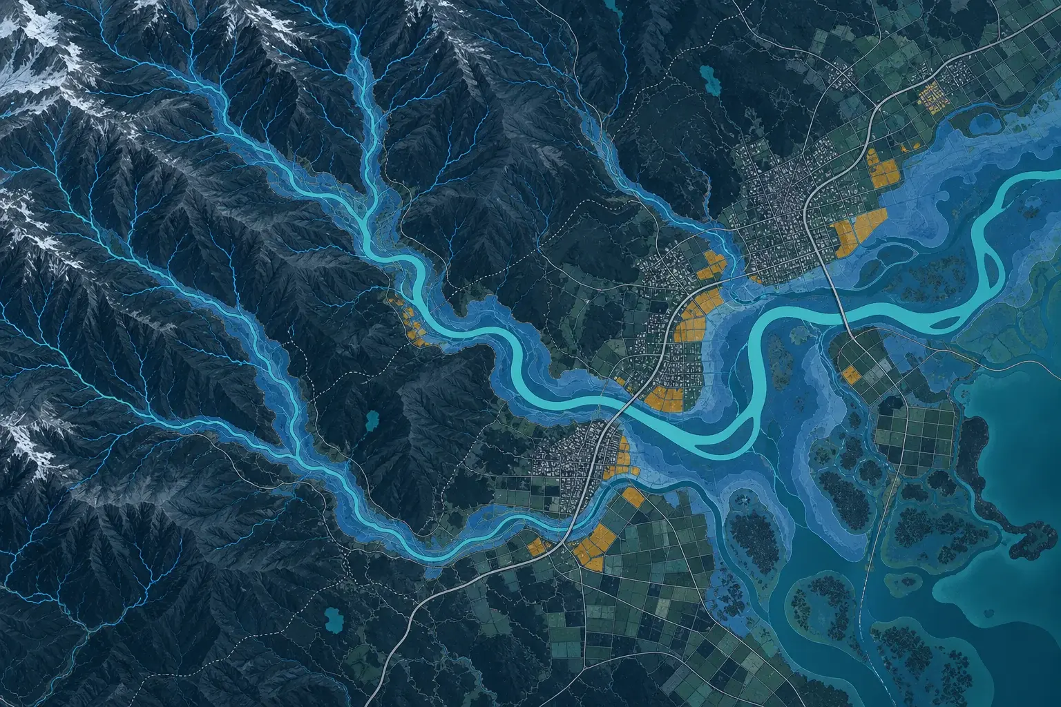 Water & wastewater GIS map