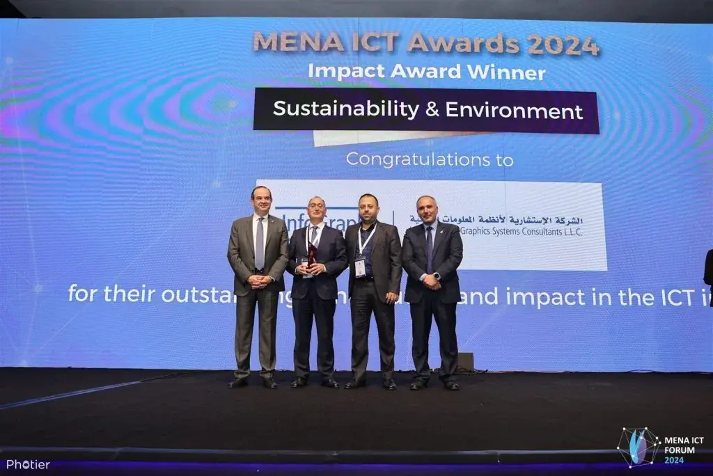 InfoGraph Wins Sustainability & Environment Award at MENA ICT Forum 2024